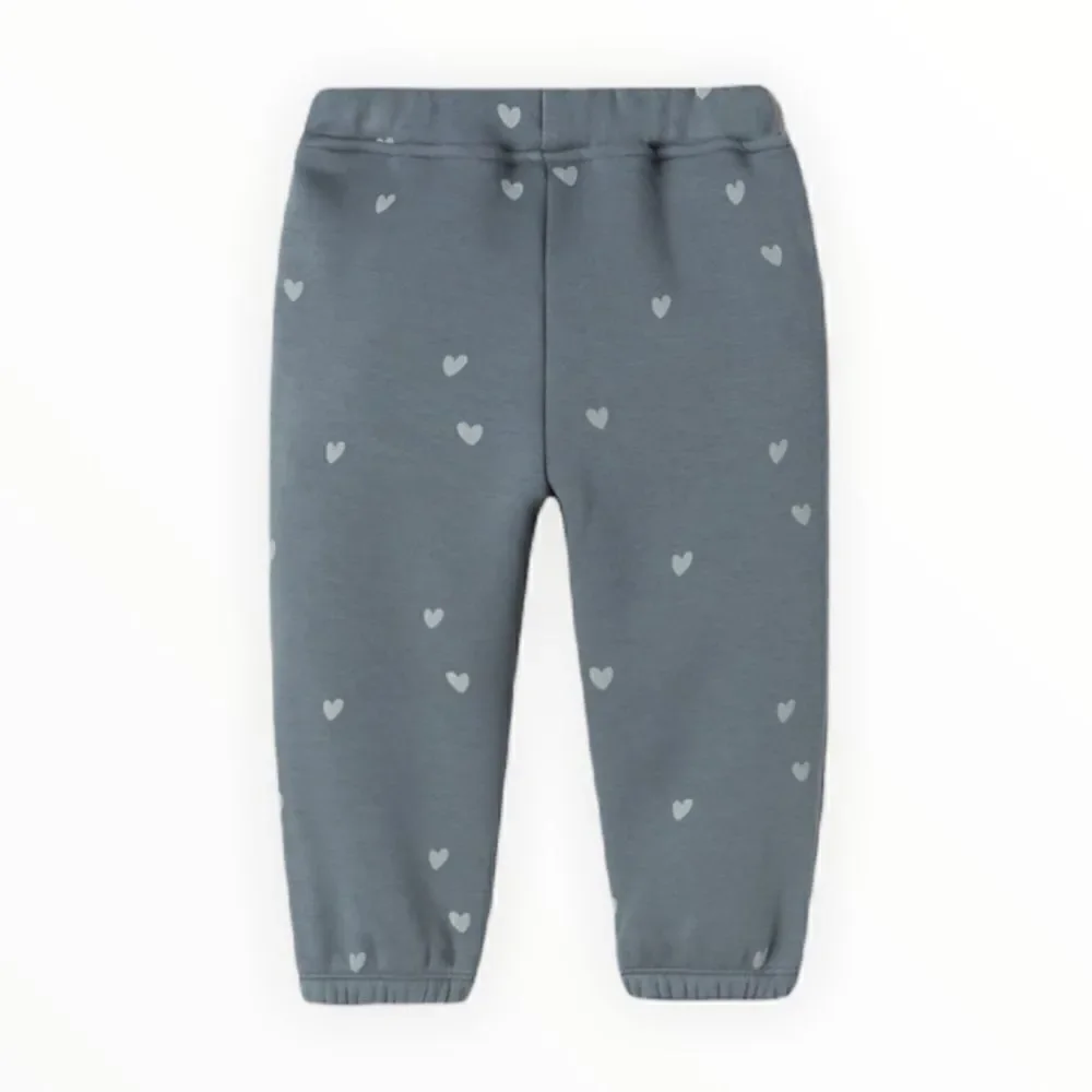 ZARA Kids | Blue | FAUX FUR LINED DOTTED PANTS